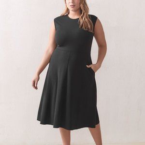 Fit and Flare Midi Dress - Addition Elle w/pockets!